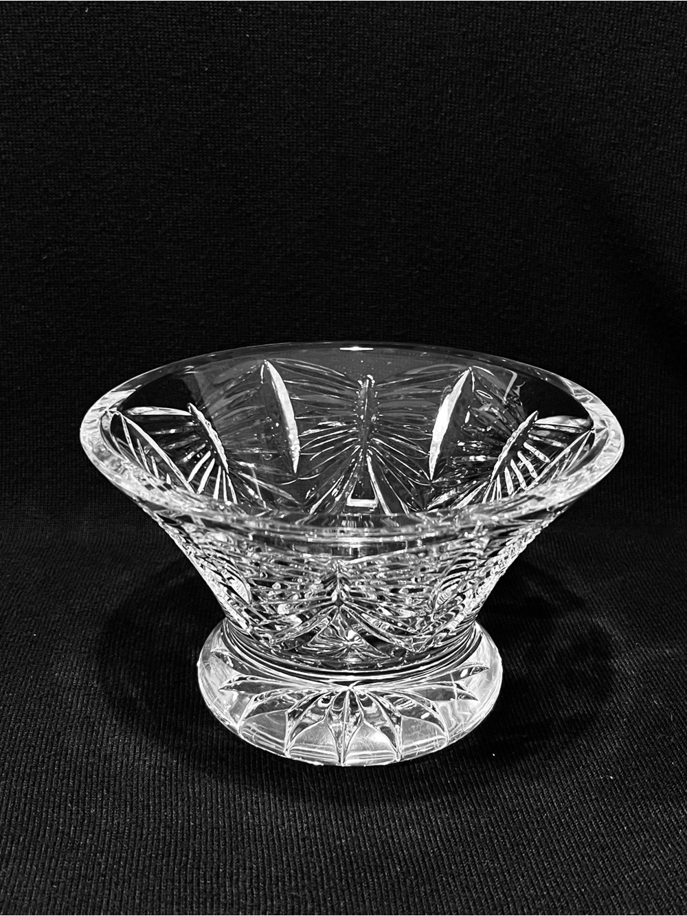 Waterford Crystal Millennium Happiness Footed Bowl 6” Diameter Signed